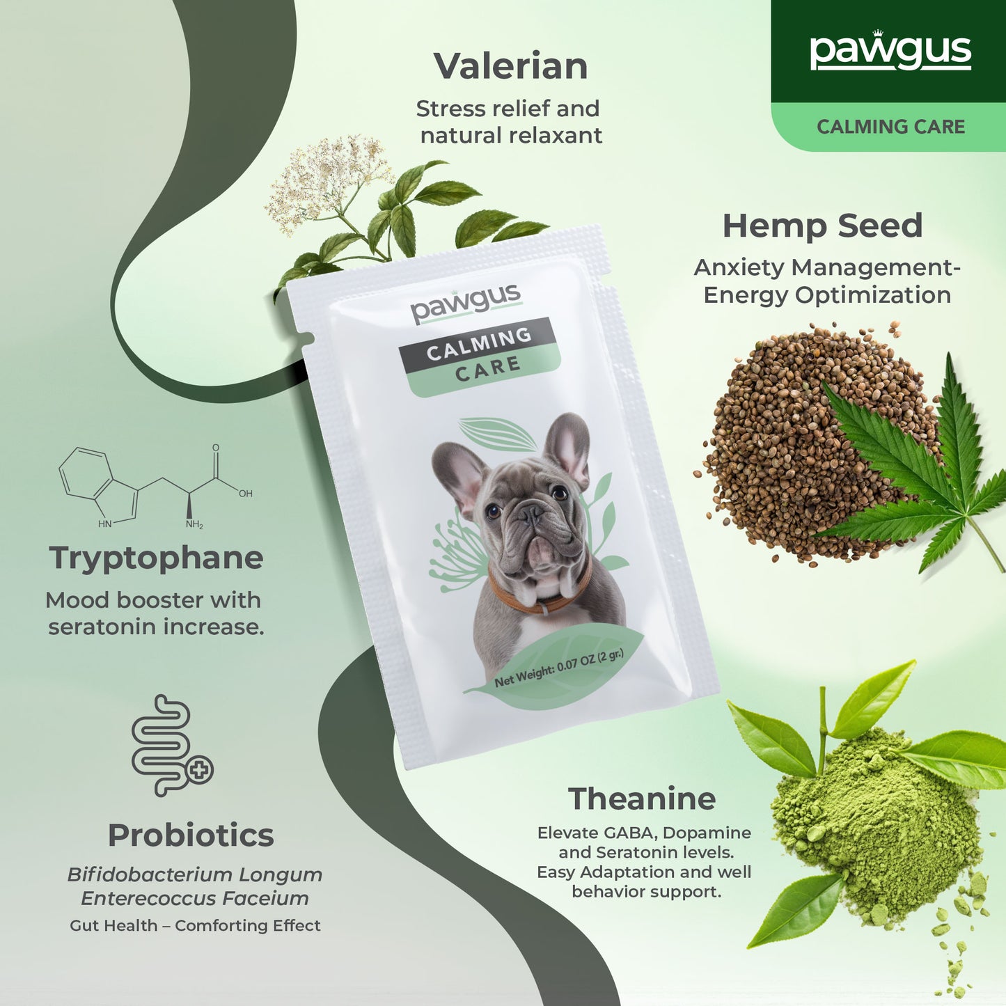 Veterinary Supplements Calming Care for Dogs 30 Sachets - Anxiety Relief and Stress Management, Relaxation Support, Emotional Stability, Sleep Quality Support