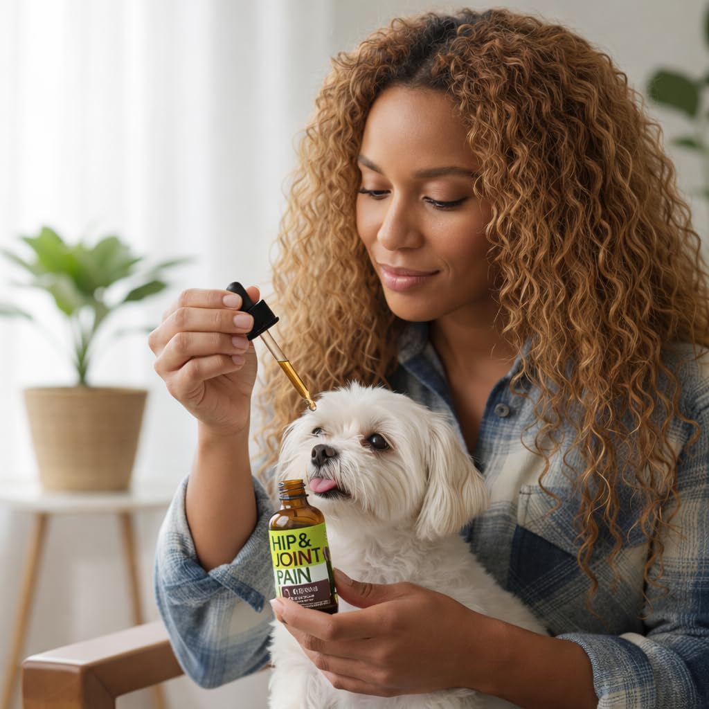 Dogs and Cats Hip and Joint Pain Management with Glucosamine, Chondroitin, Boswellia, MSM, Hyaluronic Acid, Collagens, Dewil's Claw - Healthy Aging, Sleep Quality - Lubrication, Stiffness Reliever