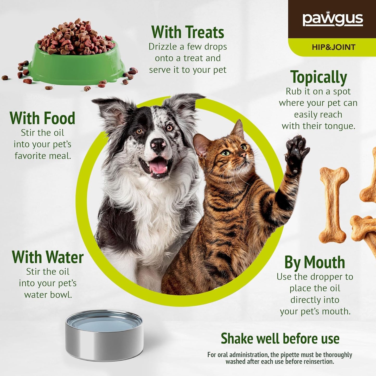 Dogs and Cats Hip and Joint Pain Management with Glucosamine, Chondroitin, Boswellia, MSM, Hyaluronic Acid, Collagens, Dewil's Claw - Healthy Aging, Sleep Quality - Lubrication, Stiffness Reliever
