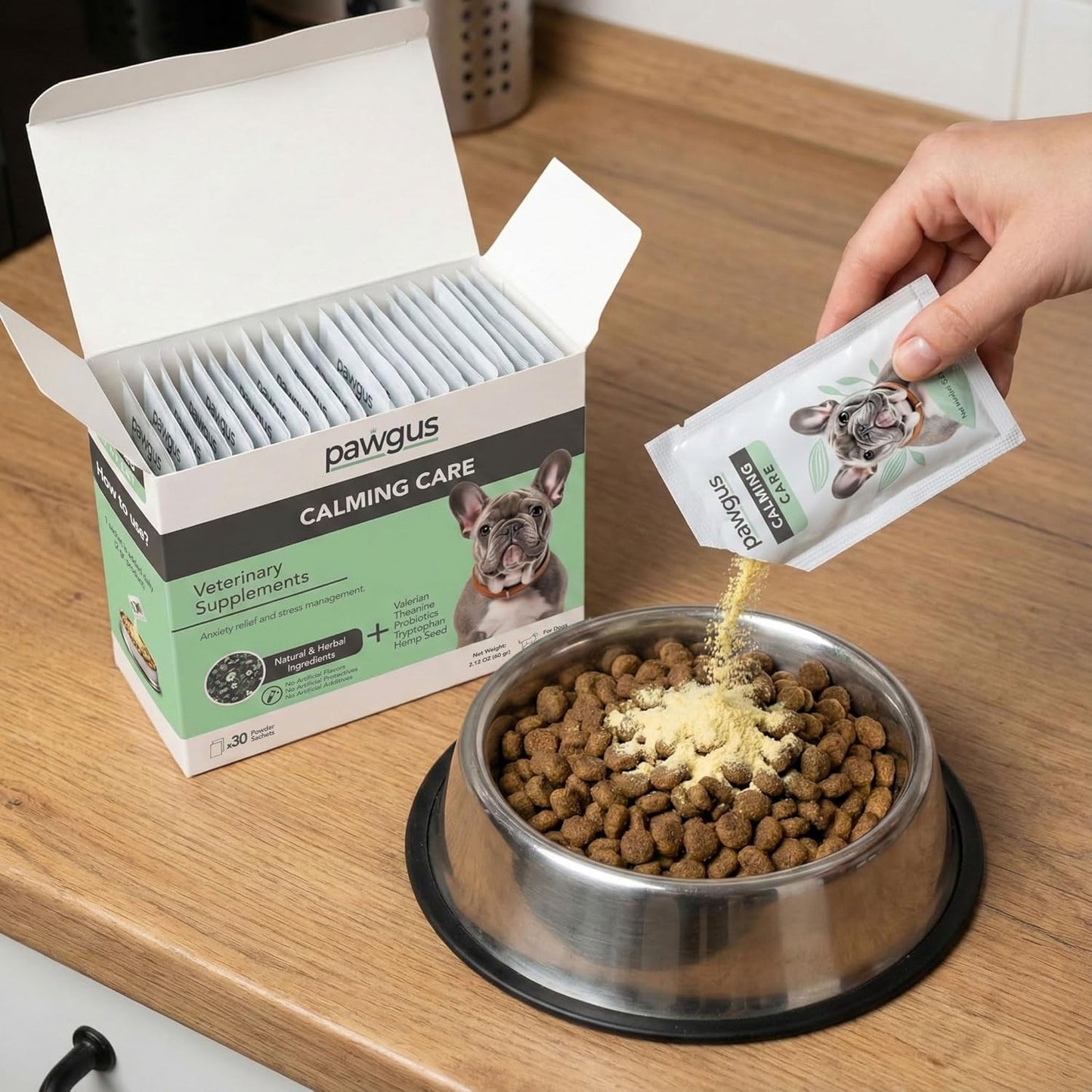 Veterinary Supplements Calming Care for Dogs 30 Sachets - Anxiety Relief and Stress Management, Relaxation Support, Emotional Stability, Sleep Quality Support