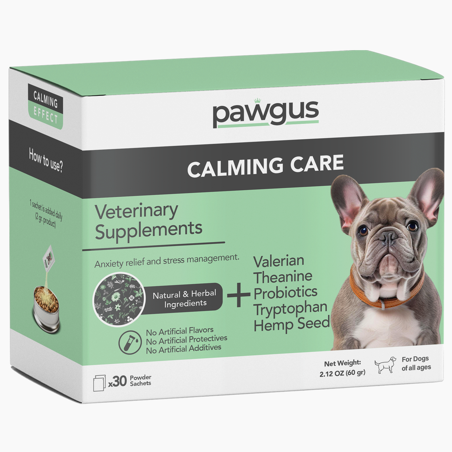 Veterinary Supplements Calming Care for Dogs 30 Sachets - Anxiety Relief and Stress Management, Relaxation Support, Emotional Stability, Sleep Quality Support