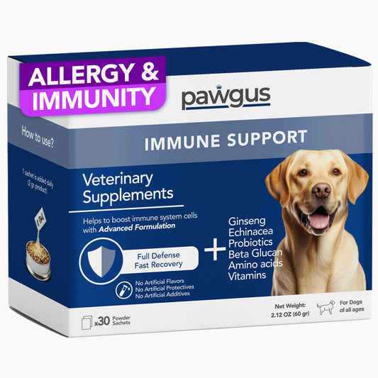 Veterinary Supplements Immune Health Support for Dogs 30 Sachets - Full Defense&Fast Recovery, Dog Allergy Itch Relief, Skin Allergy Relief, Seasonal Allergies Yeast Production Support, Daily Vitamins